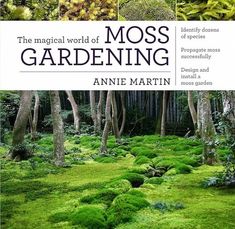 moss gardening book cover with many different plants