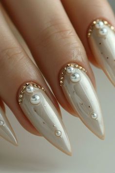 Pearl Nails, Nails 2024, Bridal Nails, Chic Nails, Makati, Dope Nails