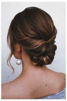 Elegant Chignon Hairstyles for Formal Occasions Low Loose Bun Wedding Bridesmaid Hairstyles, Low Bun Wedding Hair Shoulder Length, Step By Step Bun Hairstyles, Bridal Updo For Black Women, Wedding Hair For Brown Hair, Simple Bridesmaid Hair Updo Elegant Bun, Low Romantic Bun, Relaxed Bridal Updo, Middle Part Wedding Updo