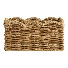 an empty basket on a white background