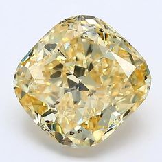 a fancy yellow diamond on a white background