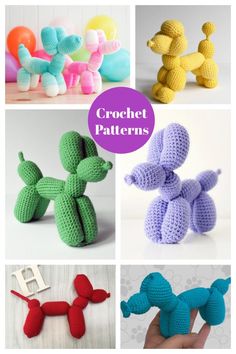 crochet patterns for poodles and other stuffed animals are featured in this article