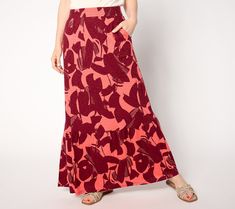 A summer essential for warm days and carefree style, this smocked waist skirt delivers an easy-breezy fashion statement for backyard soirees, brunches, and bistros by the beach. From Denim & Co.®. Summer Non-stretch Maxi Skirt With Pockets, Cheap Non-stretch Lined Maxi Skirt, Beach-ready Floral Print Midi Skirt, Non-stretch Floral Print Beach Skirt, Non-stretch Multicolor Floral Print Skirt, Easy Breezy, Porcelain Roses, Summer Essentials, Waist Skirt