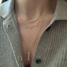 The Gold Script Name Necklace is the perfect start to any necklace layer. You can choose from 2-10 gold script letters to create a custom, one-of-a-kind piece that is sure to become your everyday staple. Date Necklace, Script Letters, Statement Engagement Ring, Diamond Drop Necklace, Custom Initial Necklace, Initial Necklace Gold, Gold Initial, Custom Name Necklace, Necklace Charm