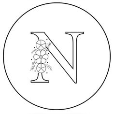 the letter n with grapes on it in black and white coloring book page for kids