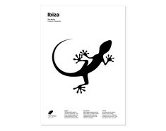 Minimal style black and white art print of the Gecko lizard from Ibiza. Ibiza Art, Monochrome Style, Mail Sign, Monochrome Fashion, Black And White Print, Gecko, White Art, Ibiza, Bespoke