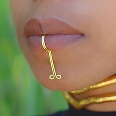 RubyMoonJewel - Etsy Chin Cuff Jewelry, Lip Ring Cuff, Plus Size Body Jewelry, Wire Face Jewelry, Handmade Brass Body Jewelry As A Gift, Lip Cuff Jewelry, Unique Metal Body Jewelry For Gift, Elegant Adjustable Pierced Nose Ring, Unique Body Jewelry For Gift