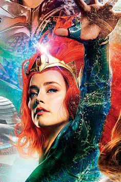 the poster for thor and wonder, which features two women with red hair in different costumes