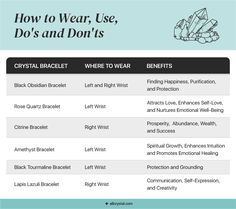 Crystal Bracelets: How to Wear, Use, Do’s and Don’ts | AllCrystal Crystal Bracelet Right Or Left, Where To Wear Crystals, Crystals To Wear On Right Hand, Which Wrist To Wear Crystal Bracelets, What Hand To Wear Crystal Bracelet, How To Wear Crystal Necklaces, Wearing Crystal Bracelets Meaning, Crystal Bracelet Placement, Wearing Crystal Bracelets