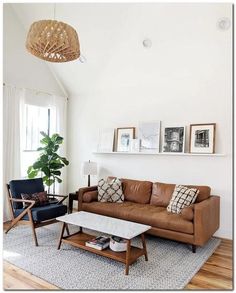 a living room filled with furniture and decor