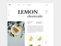 the lemon cheesecake is displayed in this article