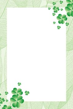 four leaf clovers on a green background with space for your text or image photo