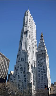 the tall buildings are all white in color