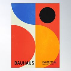 an exhibition poster for bauhau's exhibition