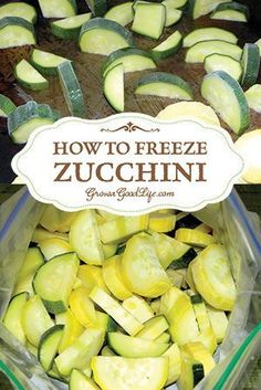 how to freeze zucchini in the oven