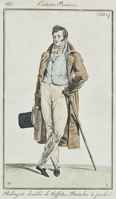 19th Century Mens Fashion, 1810s Fashion, Regency Dress, Regency Fashion, Regency Period