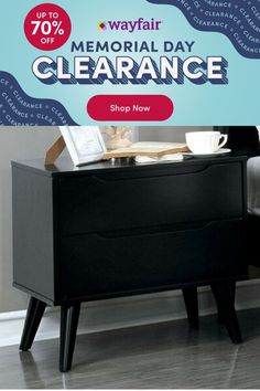 an advertisement for the memorial day clearance