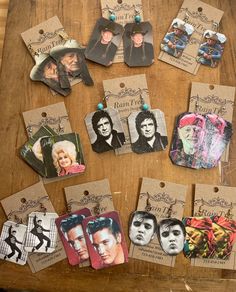 Willie, Elvis, Johnny Cash Earrings - Etsy Johnny Cash, Earrings Etsy, Bling Bling, Boho Earrings, Crystal Earrings, Christmas Ideas, Jewelry Earrings Dangle, Etsy Earrings, Color Pop