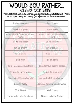 a printable worksheet to teach kids how to read the poem would you rather?