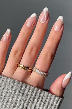 Are you in search of some attractive white nail designs to experiment with during this season? If yes, then you have landed on the right article! As summer is approaching, I have curated a list of my preferred styles to offer you some ideas. I have included various designs ranging from abstract to indie to cater to different preferences.Many of these styles can be easily replicated in the comfort of your own home! If you’re interested in trying a matte style, I suggest purchasing this matte nail Engagement Nails, French Tip Nail Designs, Neutral Nails, Classy Nails, Chic Nails, Nail Arts, French Tip Nails, Trendy Nails