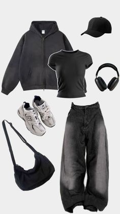 #outfits Style For School, Baggy Aesthetic, Baggy Style, Baggy Clothes, Stylish Clothes, Cute Everyday Outfits