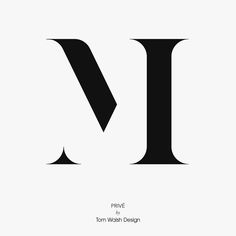 the letter m is made up of black and white letters, which appear to be folded in