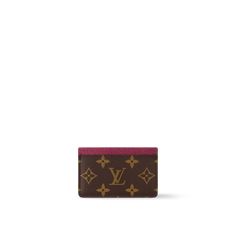 Card Holder - Monogram Women's Credit Card Case | LOUIS VUITTON ® Louis Vuitton Card Holder Red, Louis Vuitton Card Holder, Louis Vuitton Official Website, Credit Card Holder Wallet, Woman Card, Pink Monogram, Canvas Wallet, Card Holder Case, Girly Bags