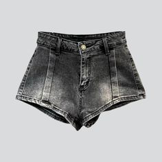 Bring out the edgy vibe this summer with our 2023 Summer Collection of dark retro denim shorts. Crafted with a mid-waist shape and zipper & button closure. these shorts will make you feel confident and stylish for any occasion.What Makes These Shorts Special? Street Style: With a retro-meets-trendy design. these shorts embody today's spirited modern pulse. Vintage Appeal: The shorts boast a ageless look with a vintage allure. Straight Fit: Perfect for any body type. the mid-rise shape of these s Grunge Jean Shorts With Built-in Shorts, Trendy Cutoff Shorts With Belt Loops, Edgy High Waist Jean Shorts With Belt Loops, Washed Black Shorts With Belt Loops, Washed Black Belt Loops Shorts, Dark Wash High-waisted Streetwear Shorts, Dark Wash High Waist Streetwear Shorts, Dark Wash High Waist Shorts For Streetwear, High-waist Dark Wash Streetwear Shorts