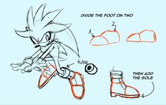 how to draw sonic from sonic the hedgehog