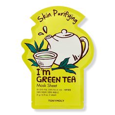 I Am Sheet Mask - I'M REAL SHEET MASK GREEN TEABenefitsTransforms dull and tired skin into healthy, moisturized skin in as little as 20 minutes.Key IngredientsGreen Tea Essence - refreshes, brightens, and purifies the skin.Formulated WithoutParabensSulfatesAlcoholBenzophenoneTriethanolamineTalcColor additives - I Am Sheet Mask Green Tea Skin, Current Aesthetic, Essence Water, Bath & Body Works, Mask Collection, Facial Products, Green Tea Mask, Cleansing Mask, Peach Fruit