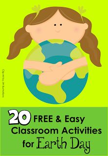 Earth Day is April 22nd! Need some easy and FREE activities/printables? Pin this post! Earth Day Science, Green Classroom, Stem Lessons, April Activities, Earth Week, Earth Day Projects, Teaching Holidays