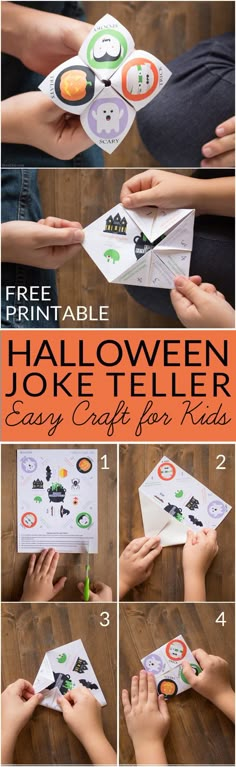 this is an easy halloween card making activity for kids