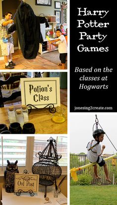 harry potter party games based on the classes at hogwarts