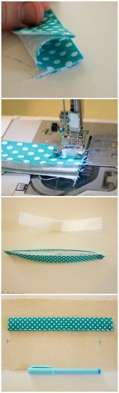 the instructions for how to sew an easy and simple sewing project with fabric strips