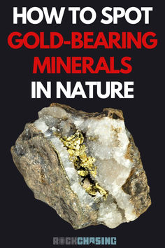 Finding gold in nature can be exciting, but it's not always easy. Many people mistake shiny minerals for gold. Knowing how to spot the real deal is key. Use these tips to identify gold-bearing rocks and never get tricked by fool's gold again. Get out there and find some real treasure!  Minerals provided by Weinrich Minerals Rock And Mineral Identification, Rock Hunting Tools, Raw Gold Rocks, Pebble Projects, Resin Rocks, Rock Tumbler Diy, Polish Rocks, How To Polish Rocks