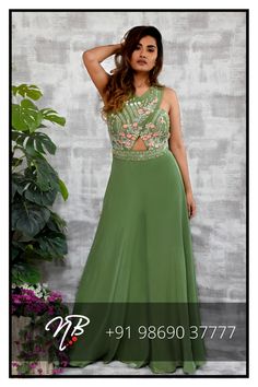 Moss Green Overlap Cross Body with Shell and Beads  embellished Jumpsuit #indianwear#indianoutfit#greenindianoutfit#indianjumpsuit Green Indian Outfit, Embellished Jumpsuit