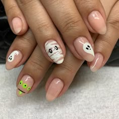 Halloween Nail Art Designs, Halloween Nail Art Ideas, Brown Nails Design