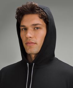 Softness starts here. This lightweight jersey hoodie has a softly brushed interior that makes downtime irresistible. Designed for Casual. Designed with room in the chest and at the waist. Kangaroo pocket with hidden phone and coin sleeves. Locker loop for easy hanging. Fitted Black Moisture-wicking Hoodie, Black Sports Hoodie With Moisture-wicking, Black Relaxed Fit Soft-washed Hoodie, Black Cotton Moisture-wicking Hoodie, Black Moisture-wicking Fleece Hoodie, Lululemon Men, Hoodies Men Pullover, Black Friday Shopping, Colorful Hoodies