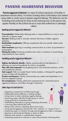 Passive-aggressive behavior is a subtle yet harmful form of communication that can be challenging to deal with. By recognizing the signs, setting boundaries and seeking support, it is possible to address and manage it 💕 #passiveaggressive  #behavior How To Handle Passive Aggressive People, Boundaries For Narcissists Quote, How To Deal With Passive Aggressive, Passive Aggressive Friends, Passive Agressive Behavior Relationships, Dealing With Passive Aggressive Behavior, How To Deal With Anger, What Is Passive Aggressive, Aggressive Personality