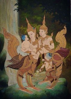 Khmer Art, Khmer Culture, Artist Tutorials, Ancient Drawings, Cambodian Art, Antique Painting, Spirited Art, Thai Art, Artwork Images