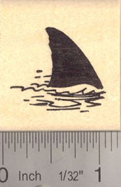 Shark Fin Silhouette Rubber Stamp for scene Pet Vet, Shark Fin, Mythological Creatures, Wildlife Conservation, Flags Of The World, Pet Loss, Book Plates, Exotic Pets, Wood Blocks