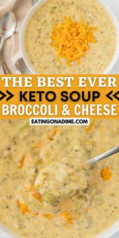 the best ever keto soup broccoli and cheese