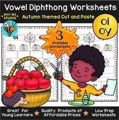 an activity book for children to learn how to use the alphabet and numbers in their worksheets