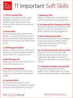 the 11 important soft skills for successful managers