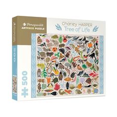 To convey his teeming conception of the Tree of Life, Charley Harper collected 102 plants and animals, including even a bacterium, a fungus, and a fine golden pear, for this composition - a fun and fascinating 500-piece puzzle. To convey his teeming conception of the Tree of Life, Charley Harper collected 102 plants and animals, including even a bacterium, a fungus, and a fine golden pear, for this composition - a fun and fascinating 500-piece puzzle. Our planet has given birth to the cuttlefish Puzzle Night, Charley Harper, Angler Fish, 500 Piece Jigsaw Puzzles, Puzzle Set, 500 Piece Puzzles, The Tree Of Life, Fun Challenges, Puzzle Game