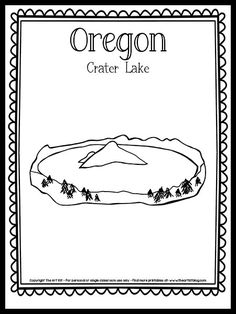 the oregon crater lake coloring page