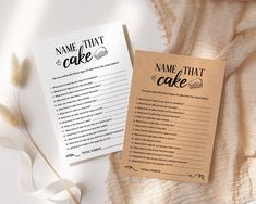 a brown paper with the words how well do you know the bride? and a question card