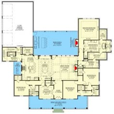 the floor plan for this house is very large