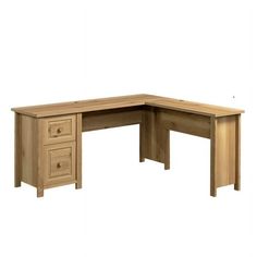 an l shaped desk with two drawers on each side