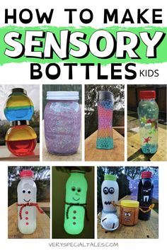 how to make sensory bottles for kids that are easy and fun with the help of an expert guide